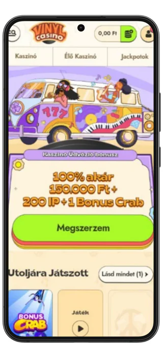 vinyl casino menu