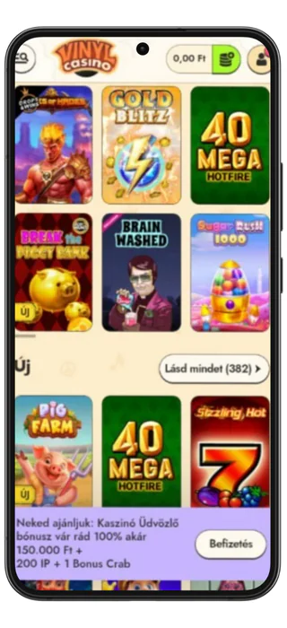 vinyl casino slots
