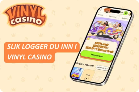 Slik logger du inn i Vinyl Casino-appen
