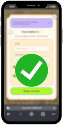 Finalisation de l’inscription Vinyl Casino