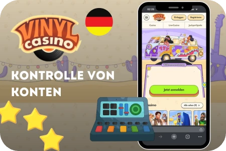 Kontrolle von Konten Vinyl Casino