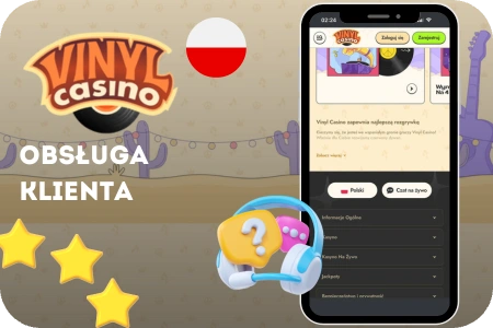Obsługa klienta Vinyl Casino
