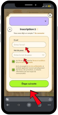 Terminer l’inscription Vinyl Casino