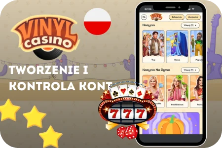 Tworzenie i kontrola kont Vinyl Casino