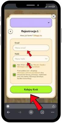 Zakończyć rejestrację Vinyl Casino