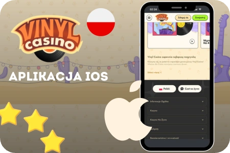 Aplikacja iOS Vinyl Casino