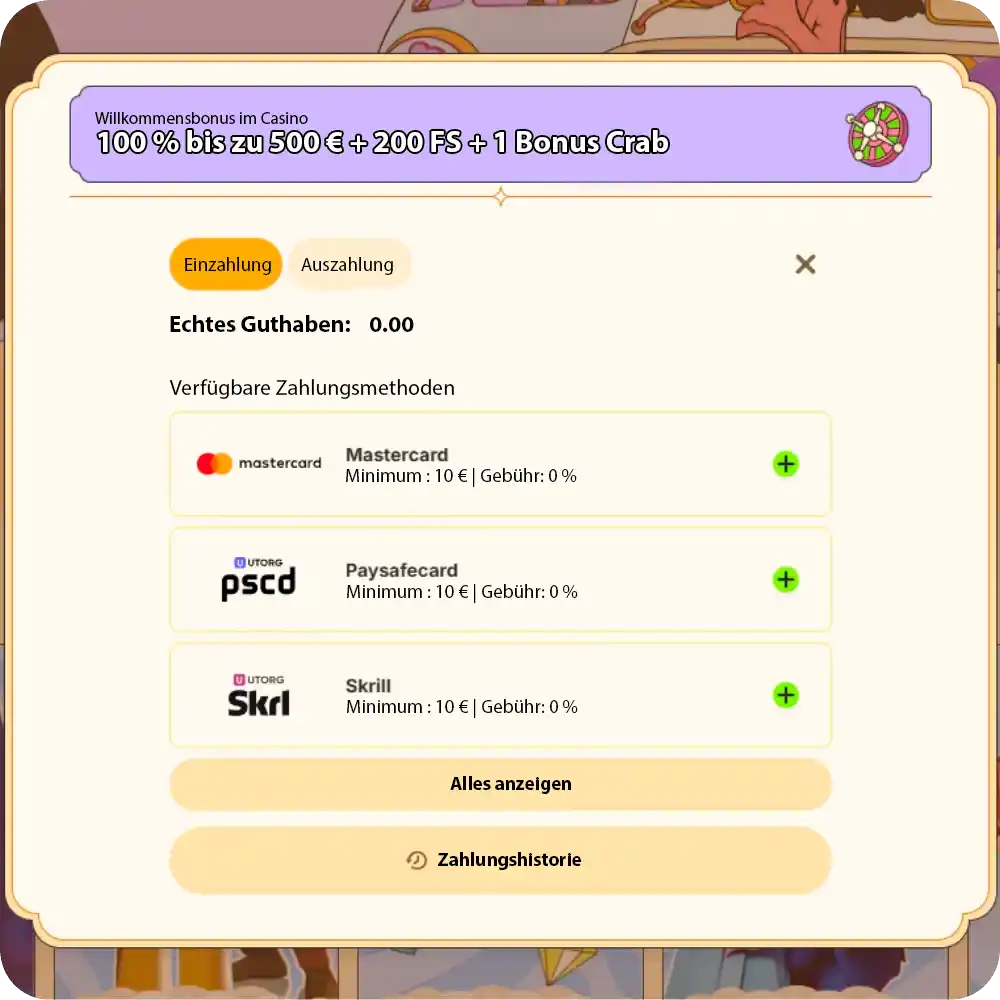 Wellkommnesbonus Vinyl Casino