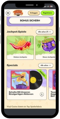 Jackpot Spiele Vinyl Casino
