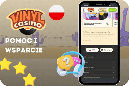 Pomoc i wsparcie Vinyl Casino