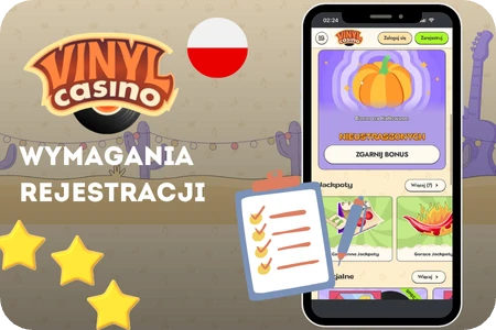 Wymagania rejestracji Vinyl Casino