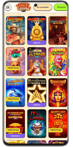 Machines à sous populaires sur Vinyl Casino mobile