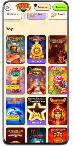 Po zakończeniu rejestracji możesz zacząć grać w gry kasynowe w Vinyl Casino.