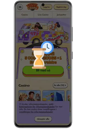 Bekreft tilgang til kontoen for Vinyl Casino Innlogging
