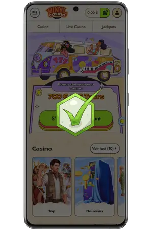 Vous avez réussi Vinyl Casino Inscription avec succès