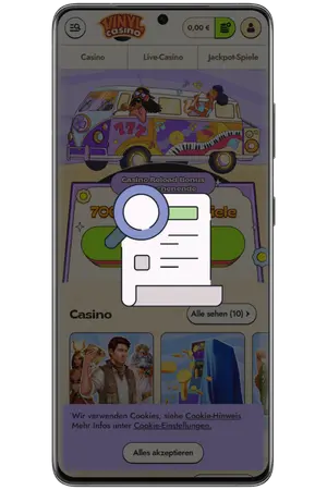 Führen Sie Verifizierung für Vinyl Casino Registrierung durch