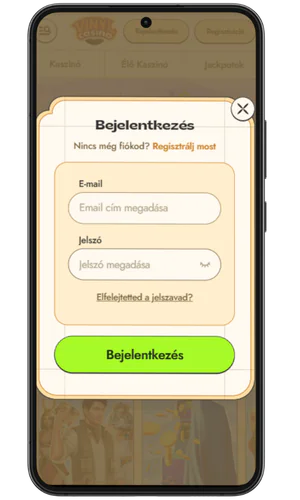 Vinyl Casino A profilodba való bejelentkezéshez kattints a kezdőlapon a „Bejelentkezés” gombra, és töltsd ki a regisztráció során megadott mezőket