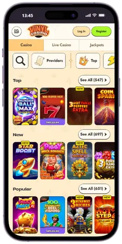 Start playing Vinyl Casino