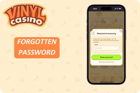 Vinyl Casino Forgotten  Password